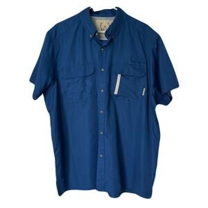 Tallwoods Element Wear S/S Fishing Shirt - Mens XL - Blue